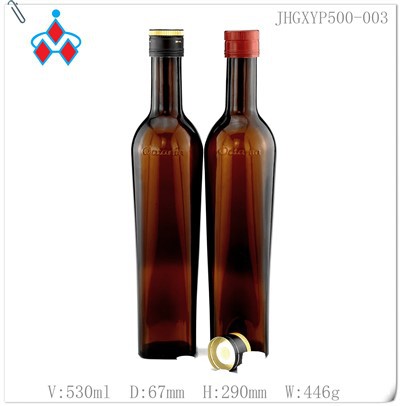 Стаклена боца за маслиново уље 500мл